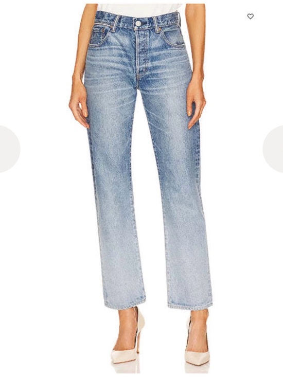 Moussy Denim - Moussy Women’s MV Sahlen Light Blue Straight-Leg Jeans size 29